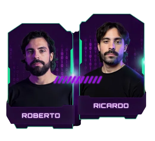 Professores Ricardo e Roberto Dias