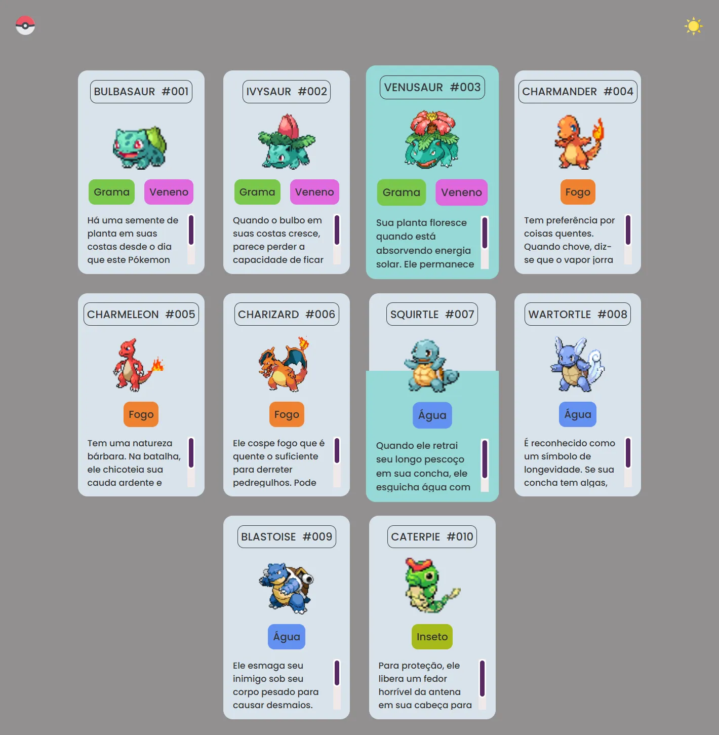 Projeto Pokédex